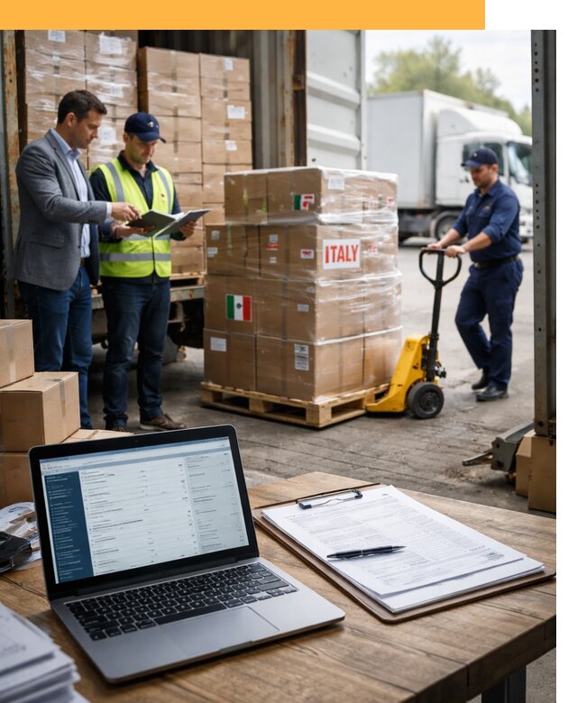 Доставка грузов из Италии: морские и авиаперевозки от 18616