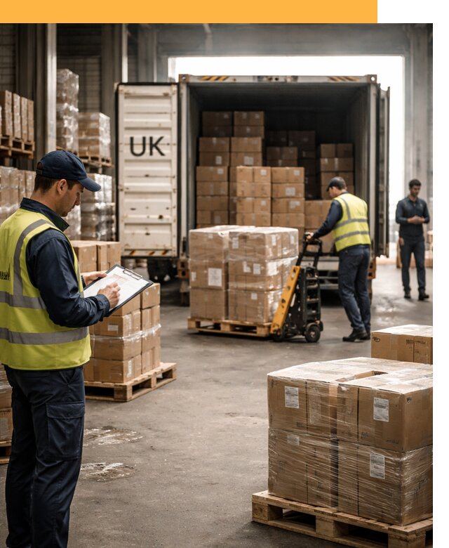 Доставка грузов из Великобритании с таможенным оформлением от 12928