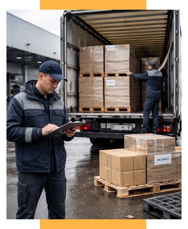 Доставка грузов из Беларуси от 15513 р. логистика СетСервис-Млр