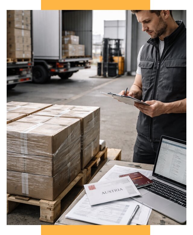 Доставка в Австрию от 67223 р. Логистика и экспорт СетСервис-Млр